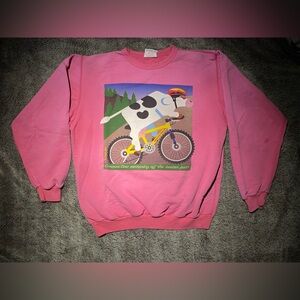 VTG 90s Cows Crewneck